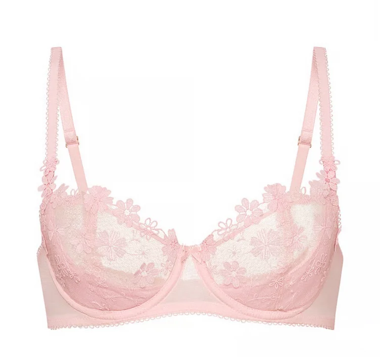 Satin Peekaboo Bow Balconette Bra
