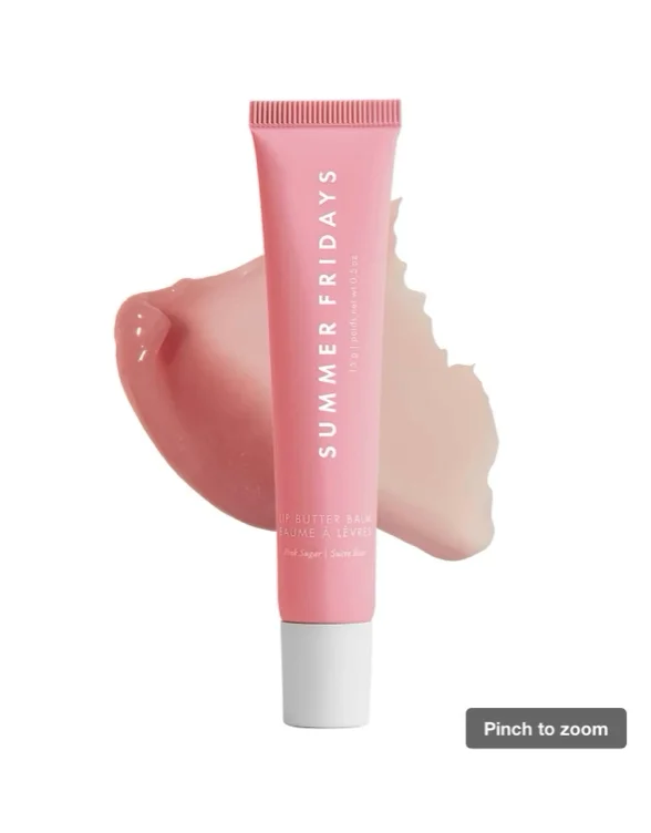 Lip Butter Balm Treatment for Hydration + Nourishing Shine - Pink Sugar