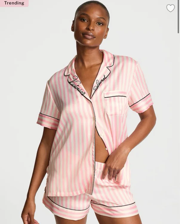 Signature Satin Short Pajama Set