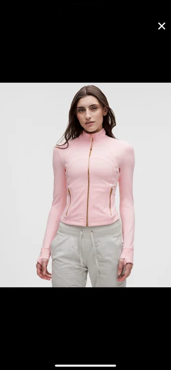 Define Cropped Jacket *Nulu - Blush Quartz/Gold/Gold - 12