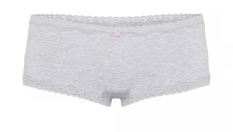 Cotton Lace-Trim Boyshort Panty