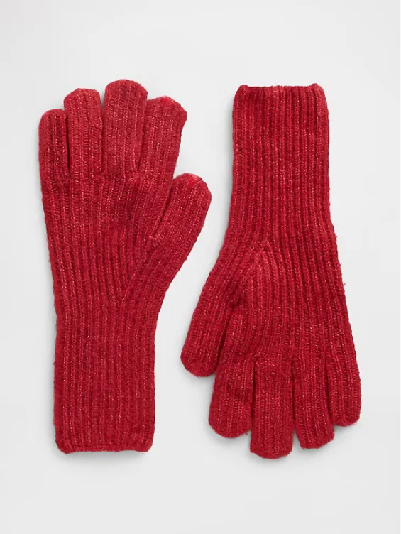 CashSoft Recycled Ribbed Gloves 