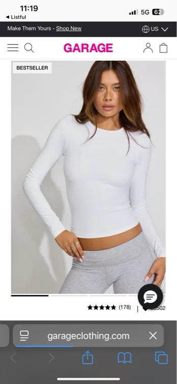 Sleek Crewneck Long Sleeve Top
