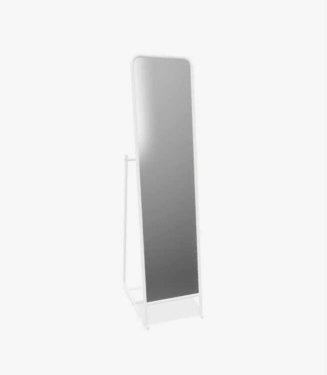 KNAPPER Standing mirror - white 48x160 cm (18 7/8x63 ")