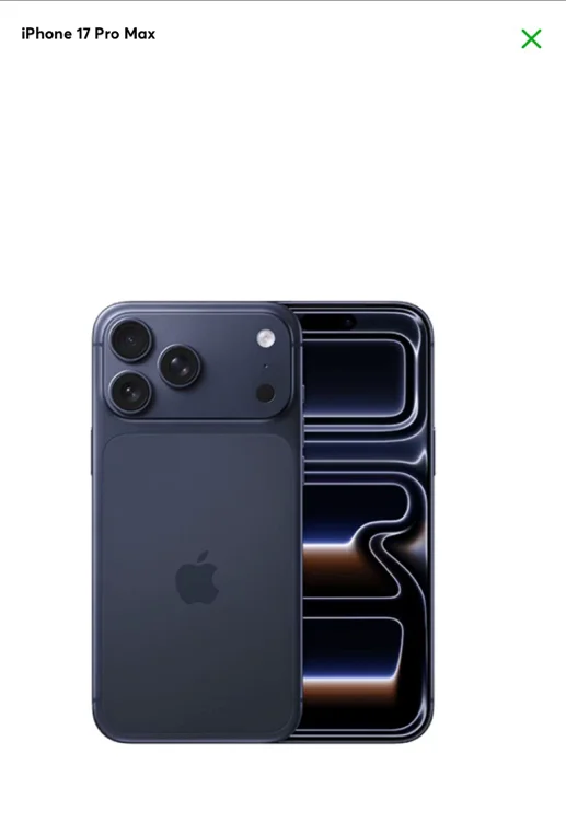 Apple iPhone 17 Pro Max 1 TB Tumši zils
