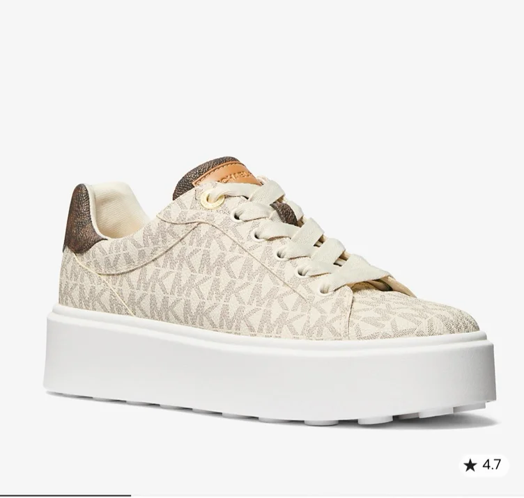 Romey Two-Tone Logo Platform Sneaker