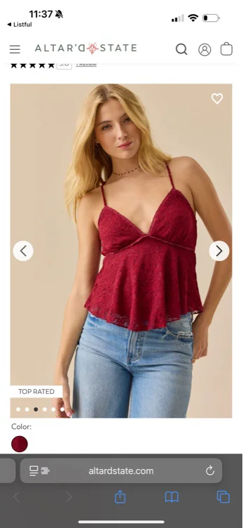 Cora Lace Hanky Top