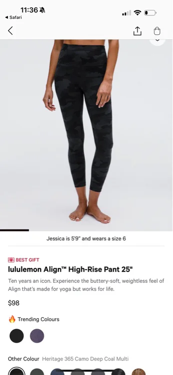 lululemon Align™ High-Rise Pant 25"  - 6