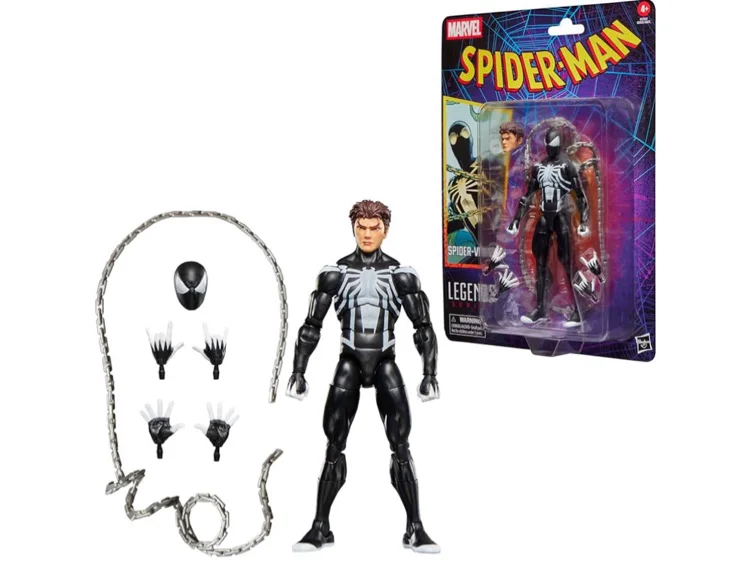 Marvel Legends Series Spider-Venom Retro Cardback Spider-Man Comics Action Figure, Black : Amazon.co.uk: Toys & Games