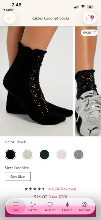 Rubies Crochet Socks