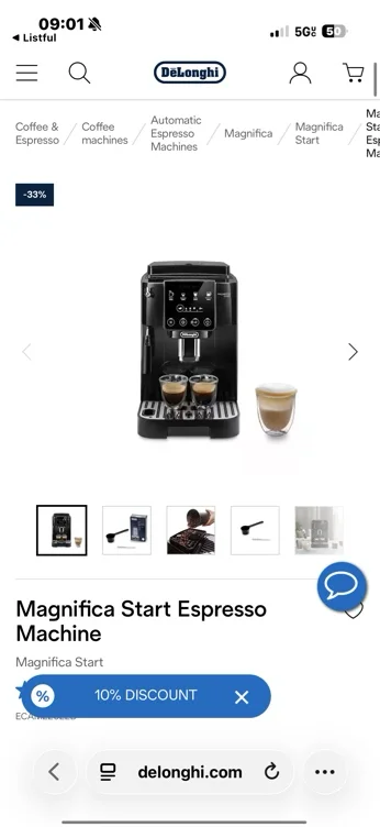 Magnifica Start Espresso Machine