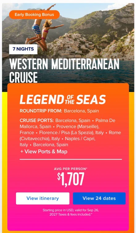 Western Mediterranean Cruise (Royal Caribbean)