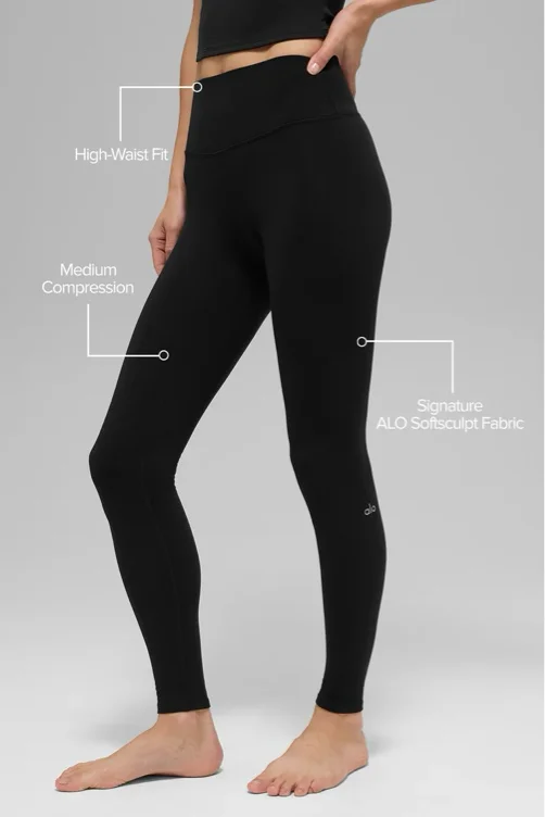 ALO Softsculpt High-Waist Legging - Clover Green