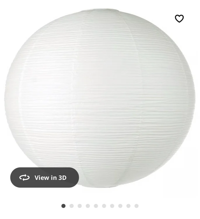 GULLSUDARE Pendant lamp shade - white/handmade 27 ½ "