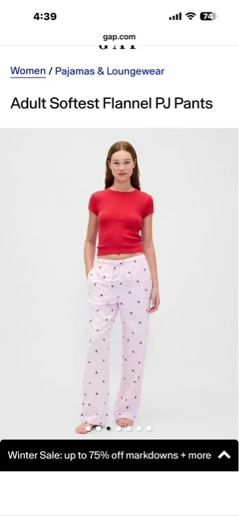 Adult Softest Flannel PJ Pants | Gap