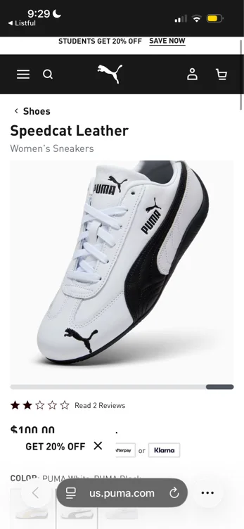 Speedcat Leather Women's Sneakers
