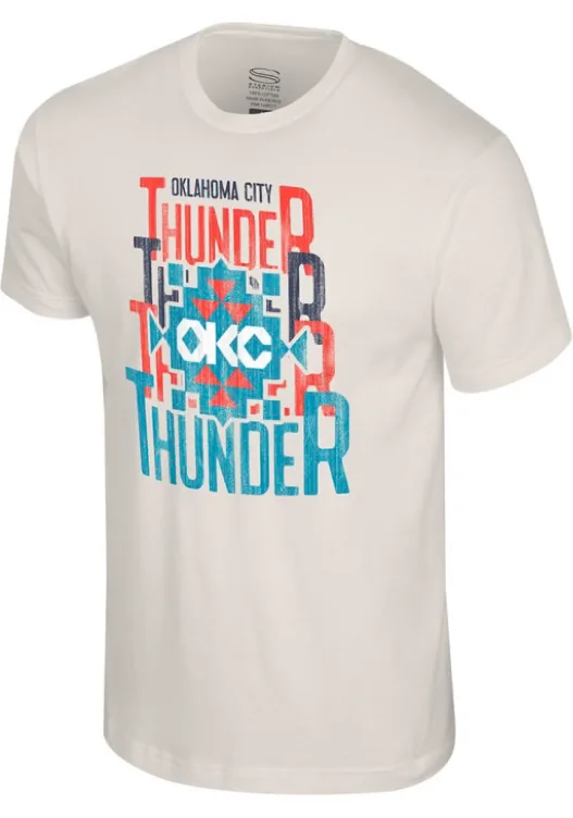 Oklahoma City Thunder White City Edition Dedication Short Sleeve T Shirt