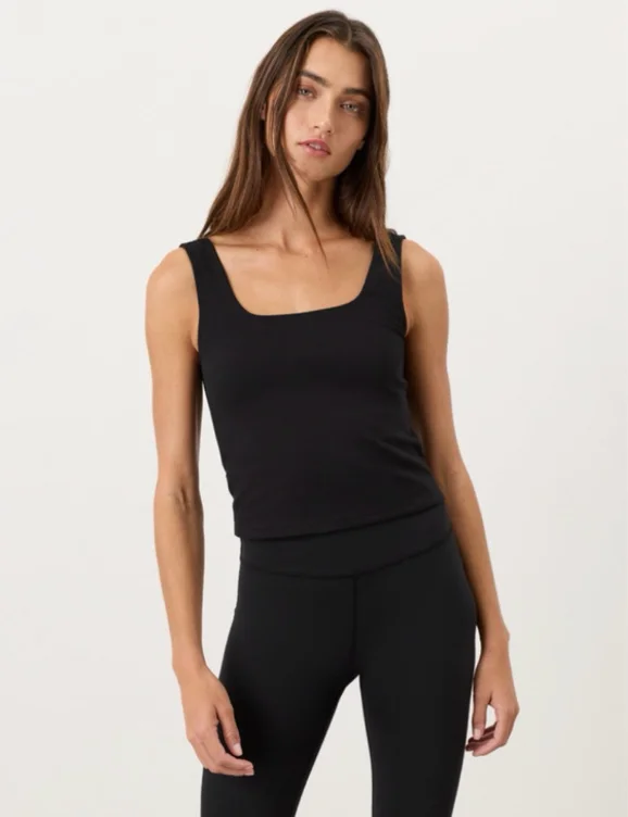 PACT Women's Steel On The Go-To Square Neck Tank 