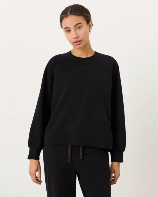 PACT Women's Deep Taupe CloudKnit Raglan Crew