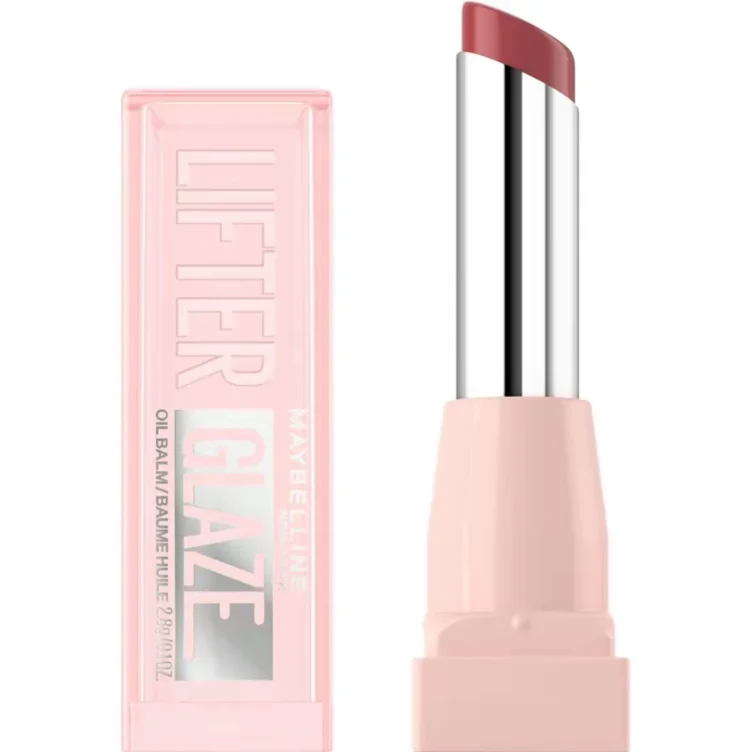 Lifter Glaze Oil Balm with Hyaluronic Acid and Hydrating Oil Blend, Lip Balm with 24HRs of Smooth, Buildable Color, Moisturizing Shine, Maybelline
