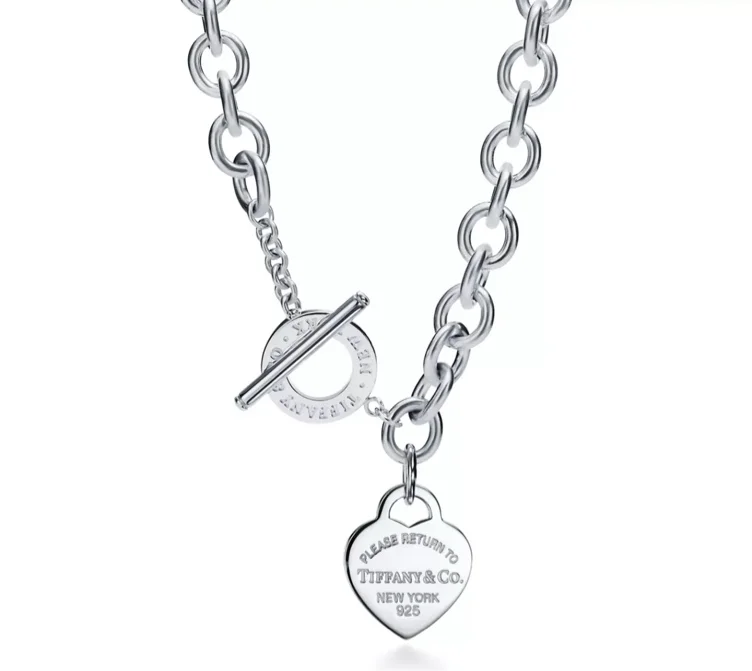 Return to Tiffany® Heart Tag Toggle Necklace in Silver