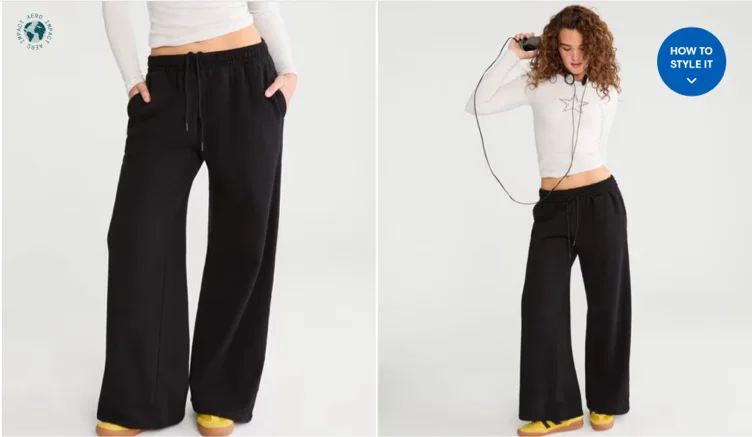 Cloud Soft Mid-Rise Wide Leg Sweatpants