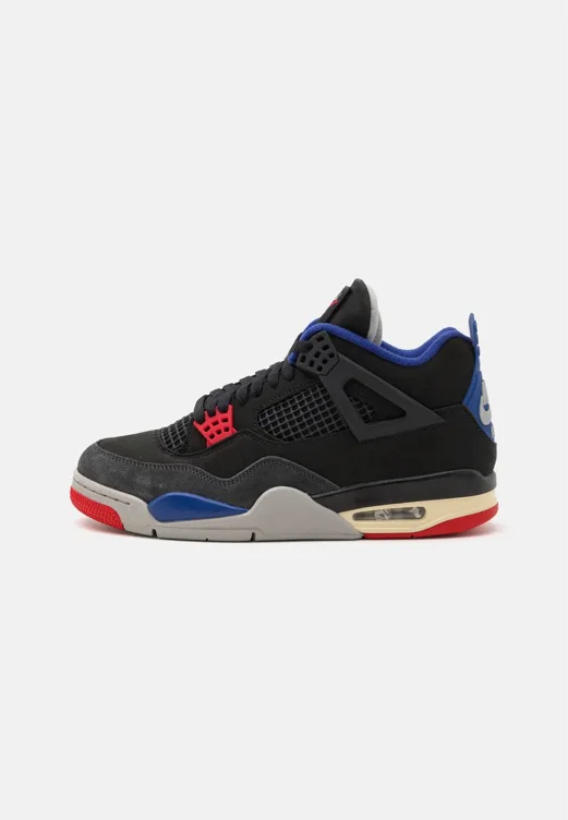 AIR JORDAN 4 RETRO - Høye joggesko - summit white/fire red/tech grey/black