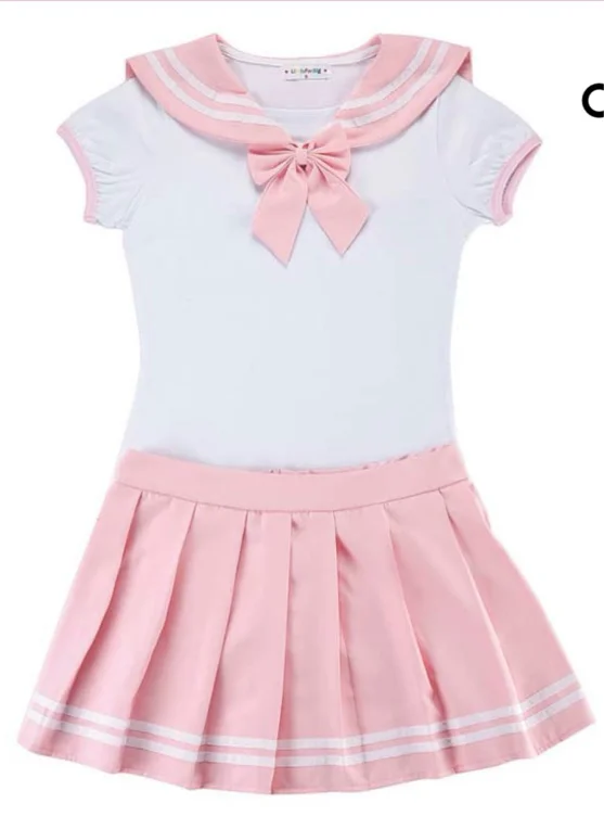 Cosplay Magical Girls Pink Onesie Skirt Set - LittleForBig Cute & Sexy Products