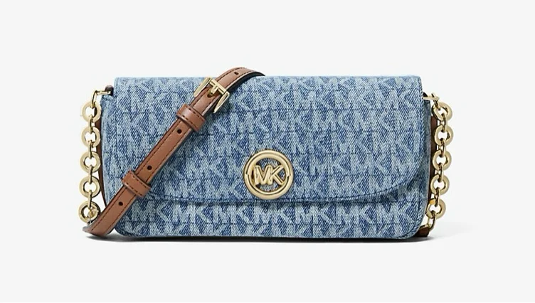 Nolita Small Logo Jacquard Denim Crossbody Bag