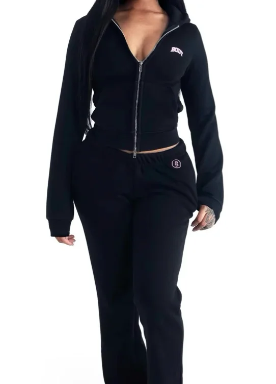 Body by Raven Body Backshot 2.0 Sweatsuit Black/ Pink
