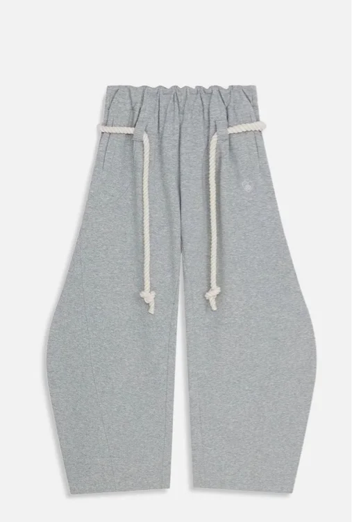 AELFRIC EDEN SUPER BAGGY BARREL SWEATPANTS-GRAY