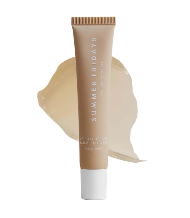 Lip Butter Balm Treatment for Hydration + Nourishing Shine- Color: Vanilla - sheer clear