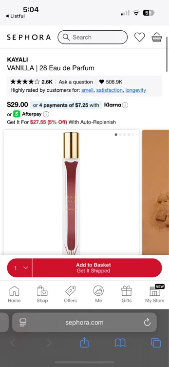 VANILLA | 28 Eau de Parfum MINI