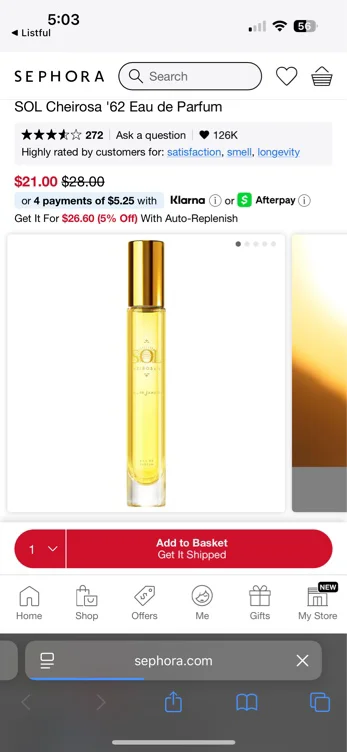 SOL Cheirosa '62 Eau de Parfum