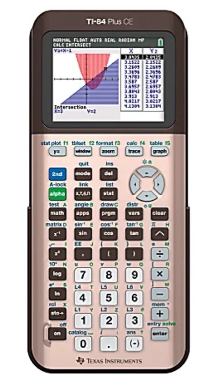 Texas Instruments&reg; TI-84 Plus CE Color Graphing Calculator, Rose Gold
