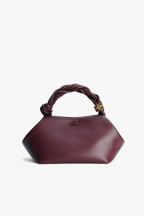 Sac GANNI Bou mini bordeaux