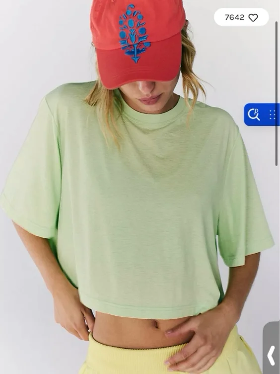 Tempo Cropped Boyfriend Tee