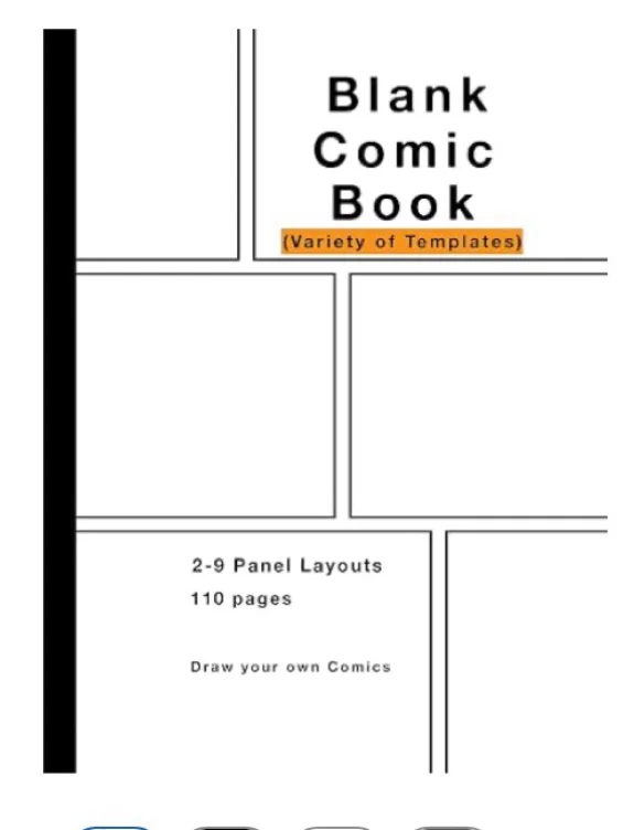 Amazon.com: Blank Comic Book: Variety of Templates, 2-9 panel layouts, draw your own Comics: 9781544237541: Bern, B: Books