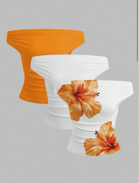 Sweetra Summer Casual Off Shoulder Top