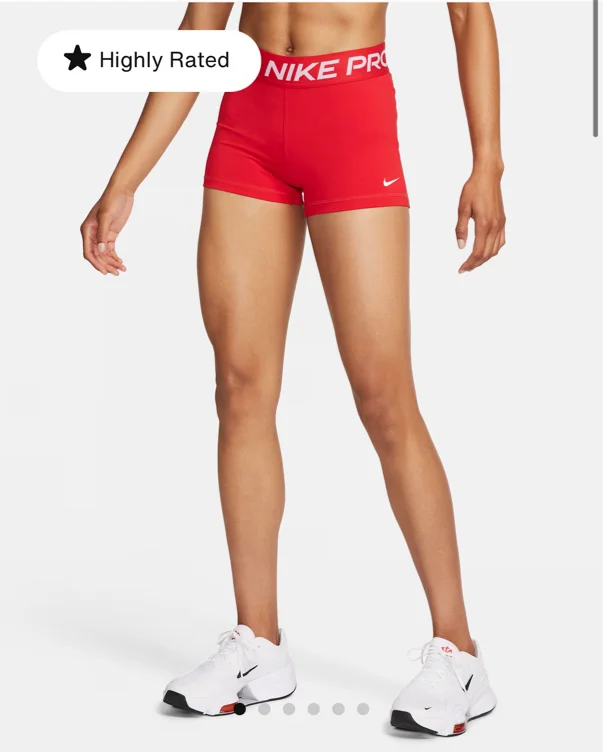 Nike Pro Women's 3" Shorts (GET THE RED)