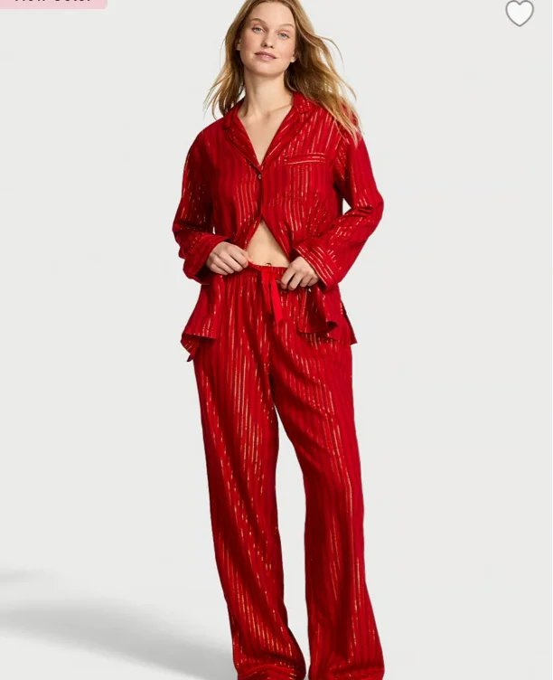 Flannel Long Pajama Set