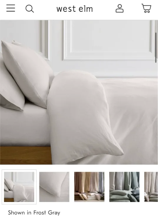European Flax Linen Duvet Cover &amp; Shams
