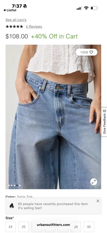 Levi's® Super Baggy Barrel Jean
