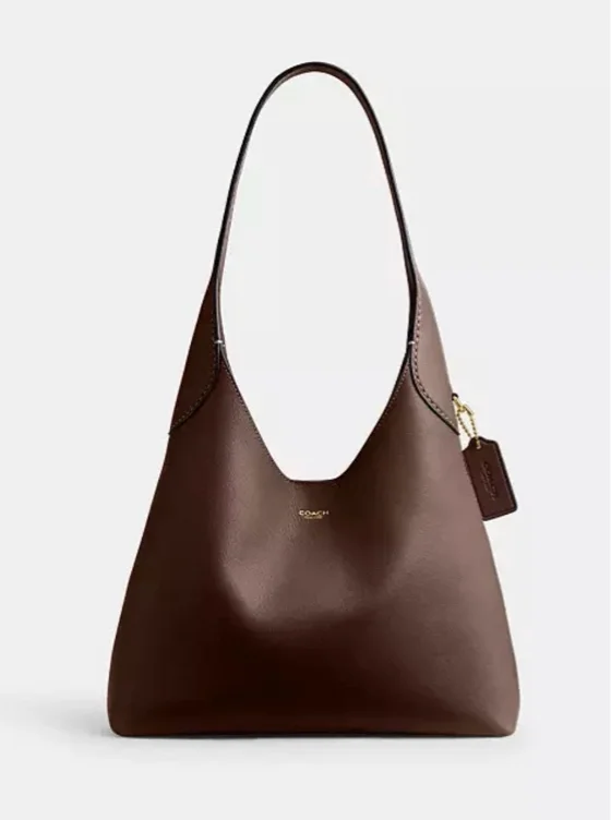 Brooklyn Shoulder Bag 28 - “Brass/Maple” Leather