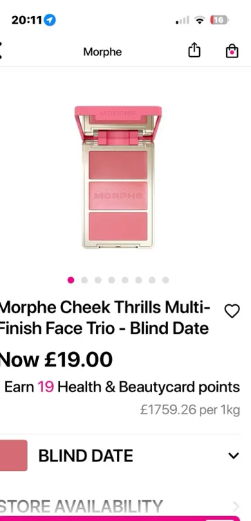 Morphe Cheek Thrills Multi-Finish Face Trio - Blind Date | Make Up | Superdrug