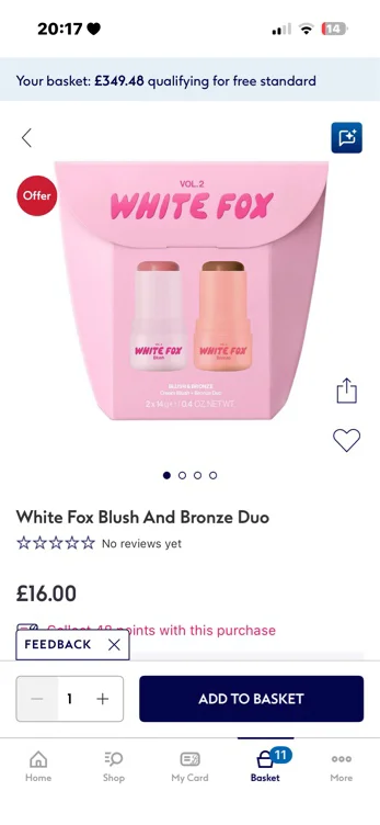 White Fox Blush And Bronze Duo - Boots