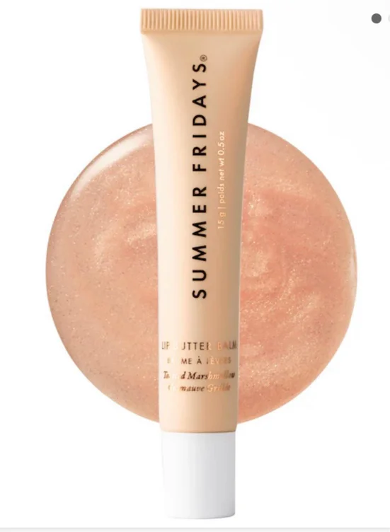 Lip Butter Balm Treatment for Hydration + Nourishing Shine - Strawberry Soft Serve