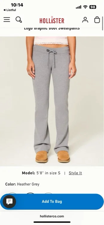 Logo Graphic Boot Sweatpants