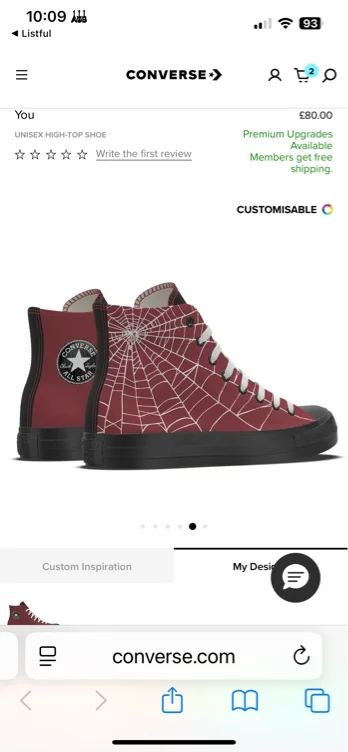 Converse - Design Your Own Chuck Taylor - Hi - Your Choice