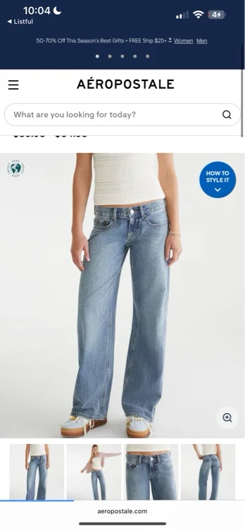 JeansWomen's JeansLow Rise JeansSuper Low-Rise Baggy Wide Leg JeanSuper Low-Rise Baggy Wide Leg Jean